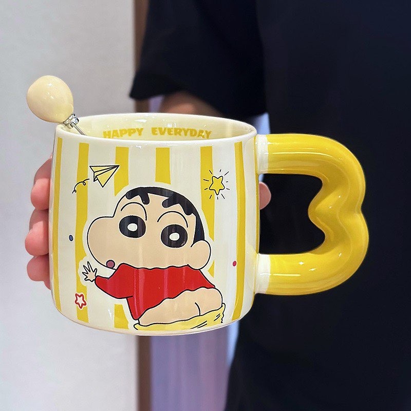 【預購】蠟筆小新陶瓷馬克杯-細節圖8