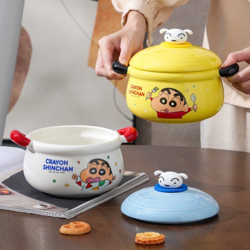 【預購】蠟筆小新陶瓷泡麵碗-細節圖2