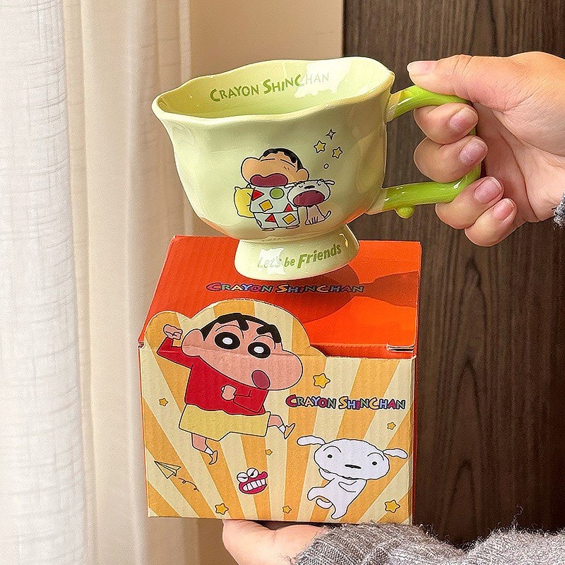 【預購】蠟筆小新陶瓷花茶杯-細節圖4