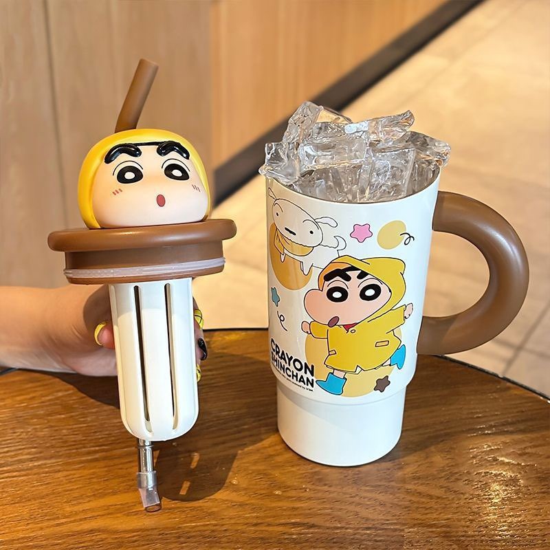 【預購】蠟筆小新帶吸管水杯-細節圖4