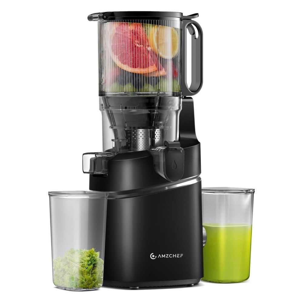 現貨➿高階慢磨機不易卡渣高出汁🏆‼️14.7公分超大口徑🥤真正媲美Nama j2榨汁機#西芹汁-細節圖2