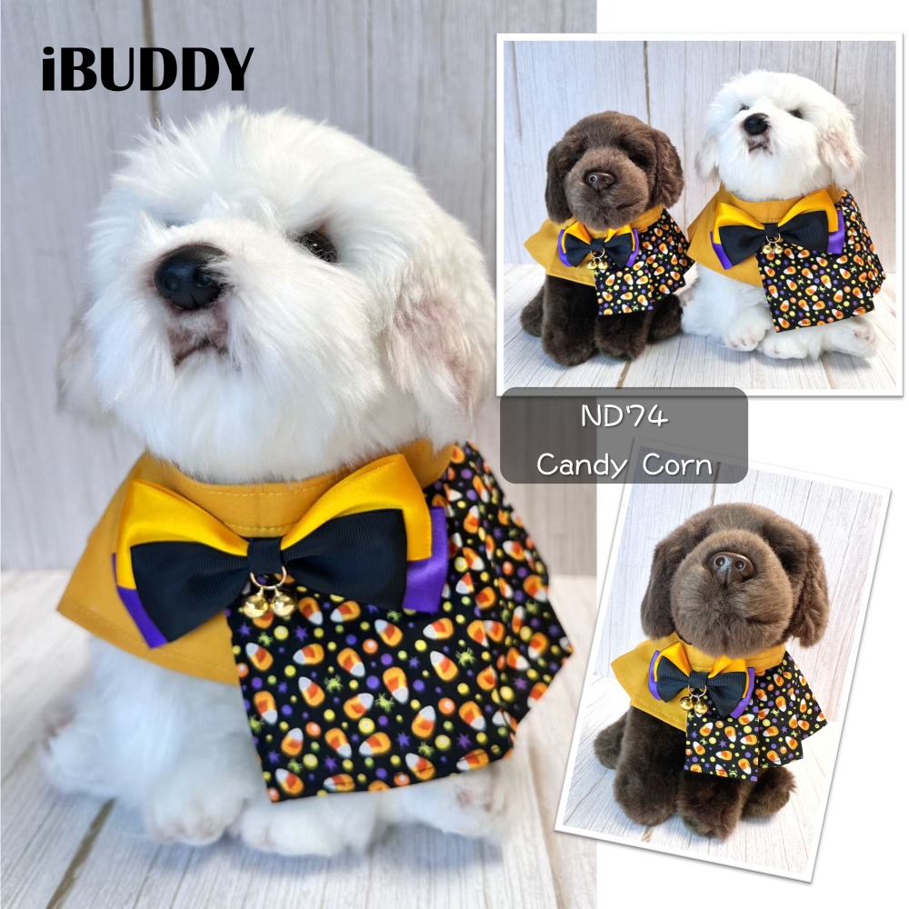 寵物領巾 狗領巾 貓領巾 萬聖節領巾 寵物項圈 寵物口水巾【KC36ND】 iBuddy 萬聖節糖果-細節圖3