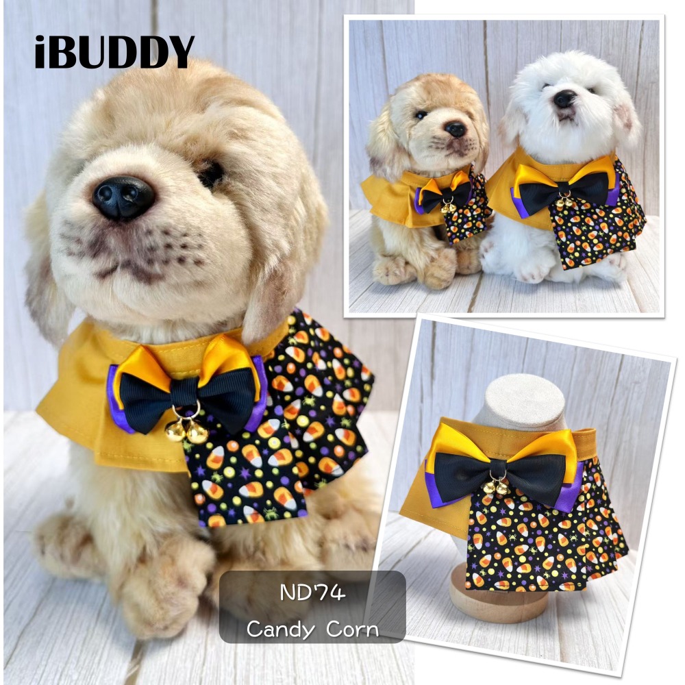 寵物領巾 狗領巾 貓領巾 萬聖節領巾 寵物項圈 寵物口水巾【KC36ND】 iBuddy 萬聖節糖果-細節圖4