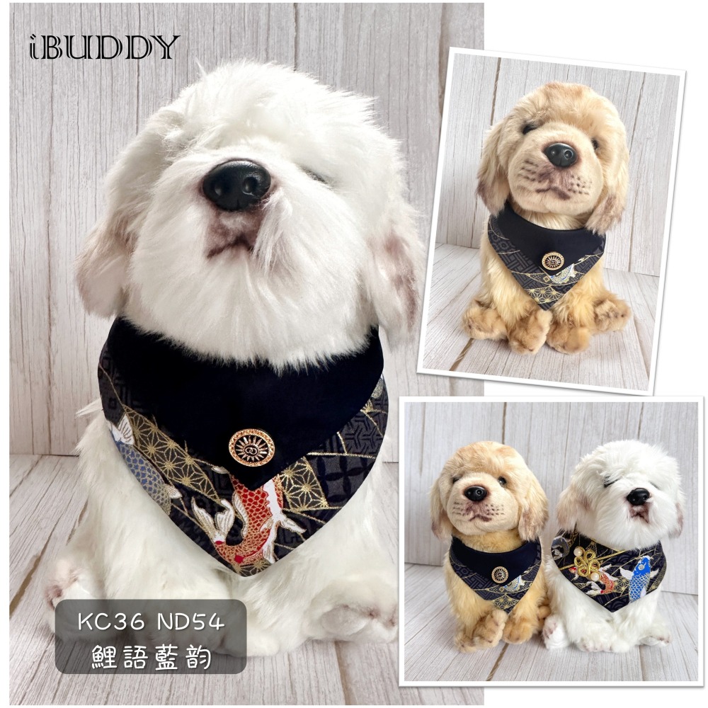 寵物領巾 狗領巾 貓領巾 新年 過年春節拜年 寵物項圈 寵物口水巾 假領裝飾【KC36ND】 iBuddy 鯉魚-細節圖7