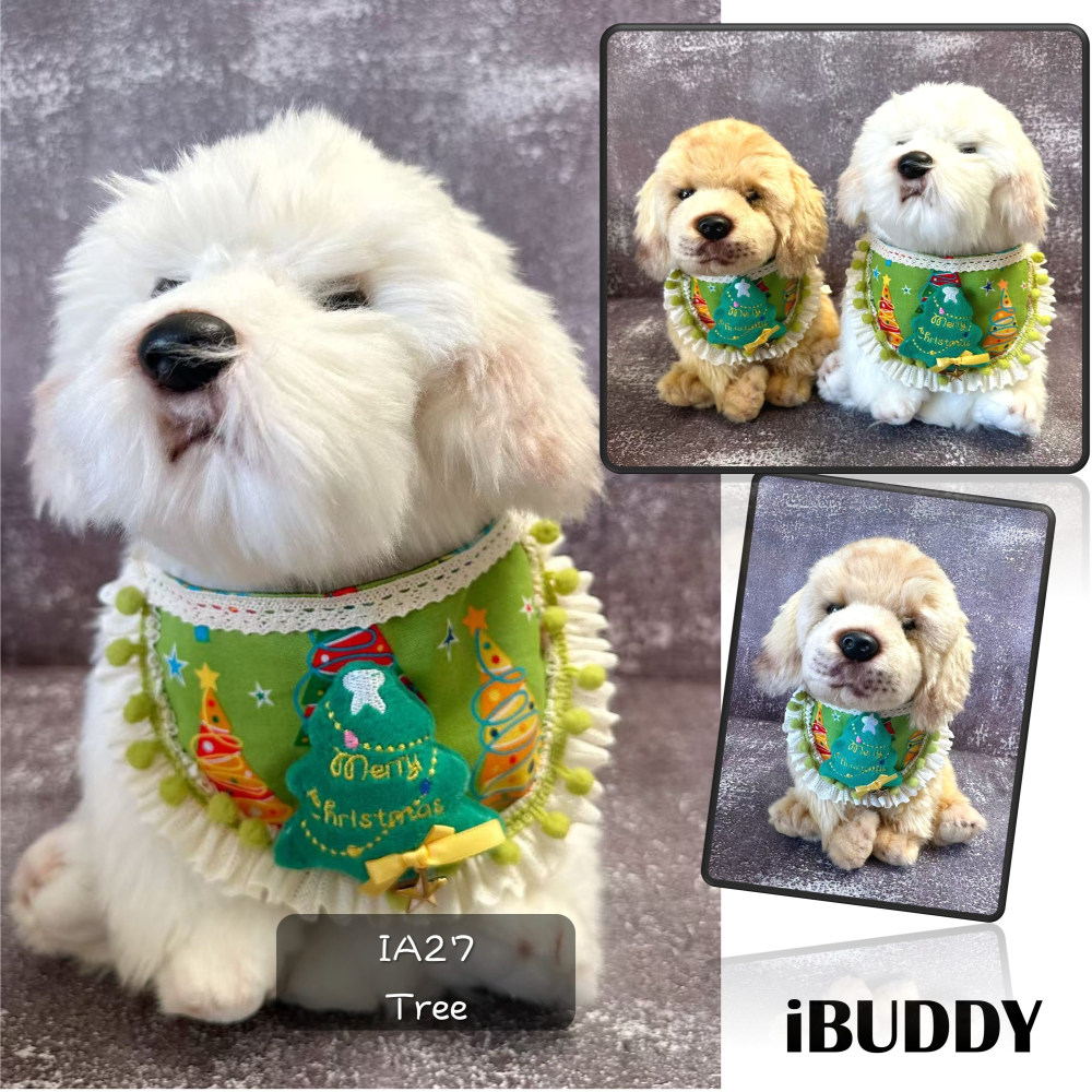 寵物領巾 狗領巾 貓領巾 聖誕節 XMAS領巾 寵物項圈 寵物口水巾【KC36ND85】 iBuddy 聖誕樹領巾-細節圖4
