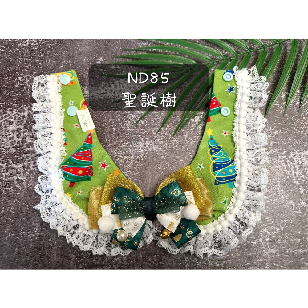 寵物領巾 狗領巾 貓領巾 聖誕節 XMAS領巾 寵物項圈 寵物口水巾【KC36ND85】 iBuddy 聖誕樹領巾-規格圖7
