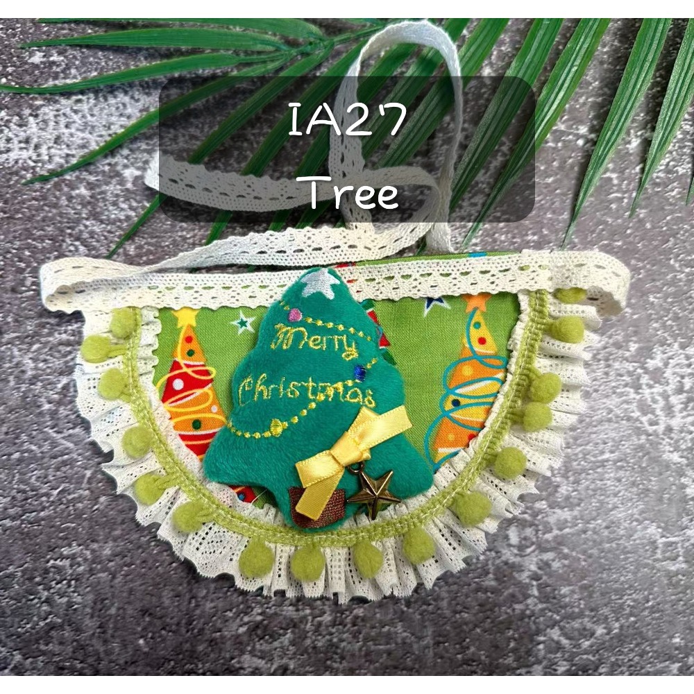 寵物領巾 狗領巾 貓領巾 聖誕節 XMAS領巾 寵物項圈 寵物口水巾【KC36ND85】 iBuddy 聖誕樹領巾-規格圖7