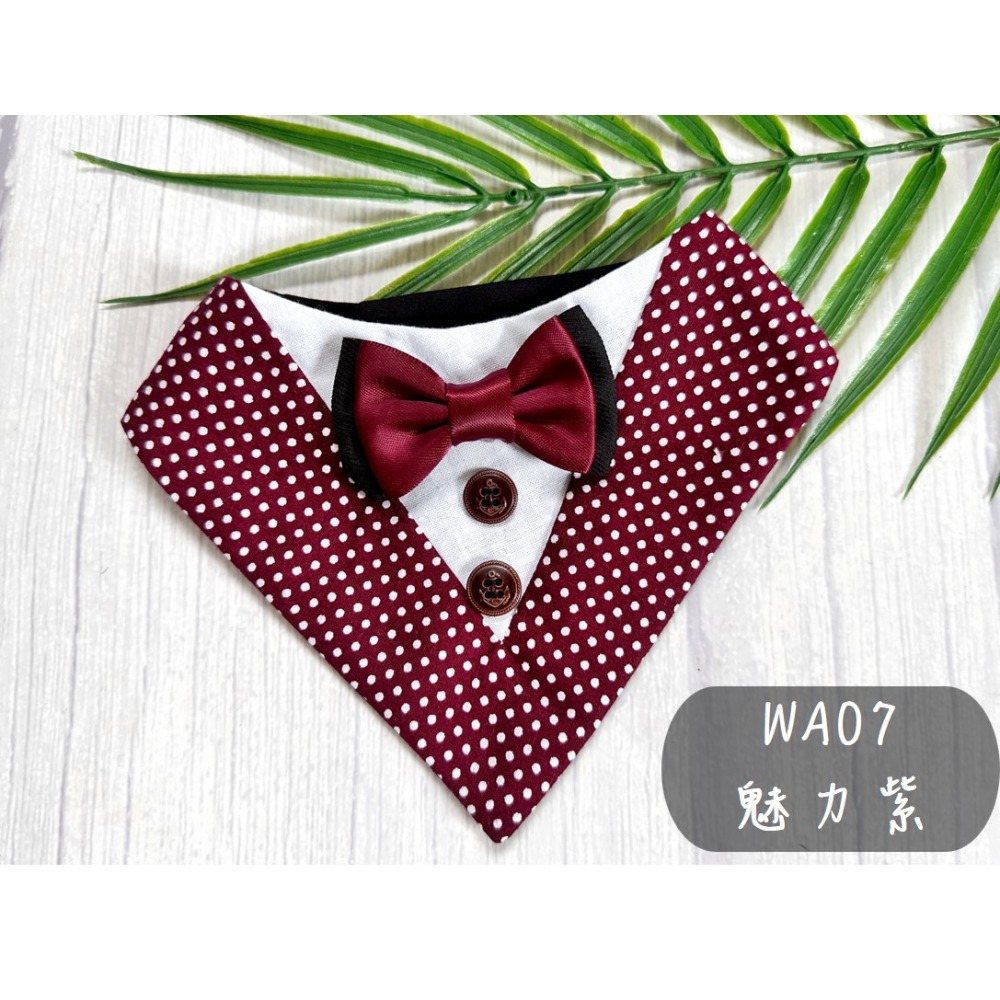 寵物婚禮領巾 寵物西裝婚紗 西服蕾絲領巾 結婚 擺拍 外拍 婚紗照 婚禮【KC36WA03】iBuddy 藍條西服-規格圖10