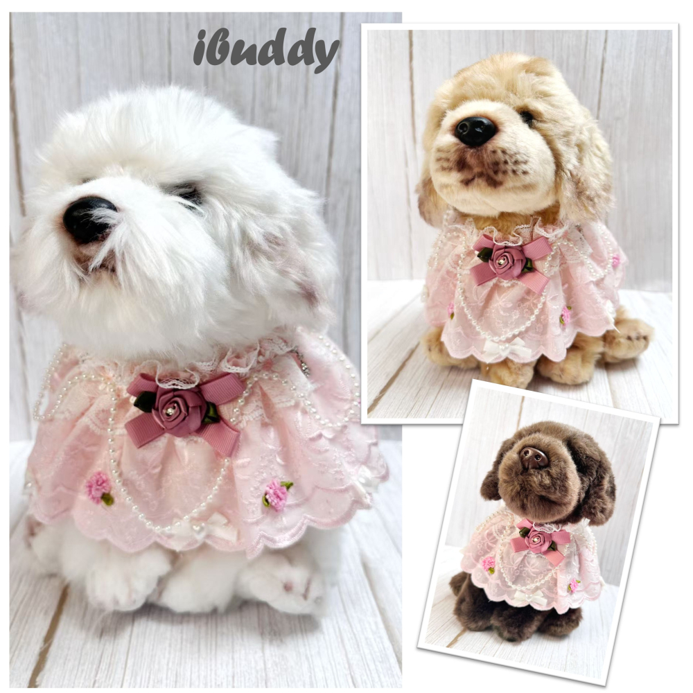 寵物婚禮領巾 狗領巾 寵物婚紗 西服蕾絲領巾 結婚 擺拍 外拍 白紗 婚紗照 婚禮【KC36WM】iBuddy-細節圖9