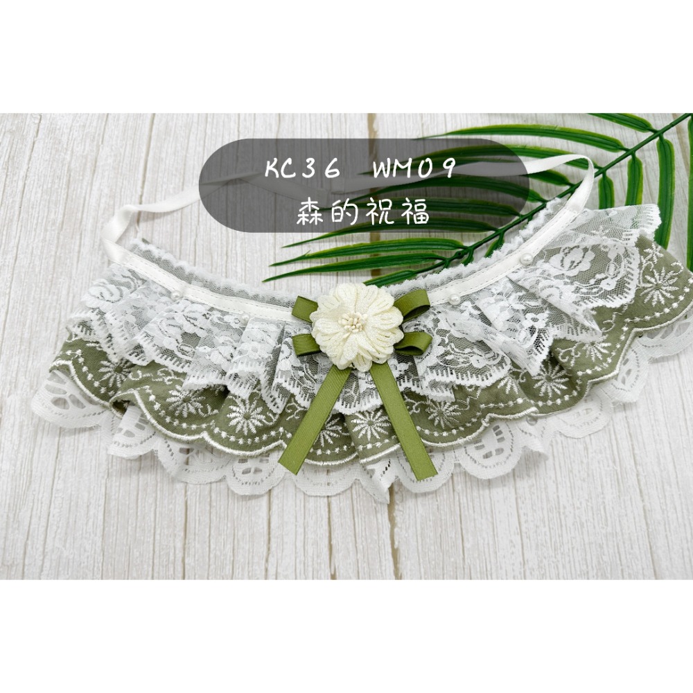 寵物婚禮領巾 狗領巾 寵物西裝婚紗 西服蕾絲領巾 結婚 擺拍 外拍 白紗 婚紗照 婚禮【KC36WM】iBuddy-規格圖9