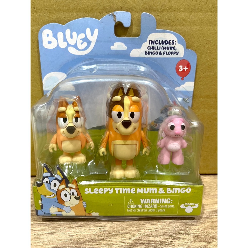 正版公司貨 「盒損出清」妙妙犬布麗 Bluey 人偶組 睡覺時間 親戚來訪 泳池時光-規格圖1