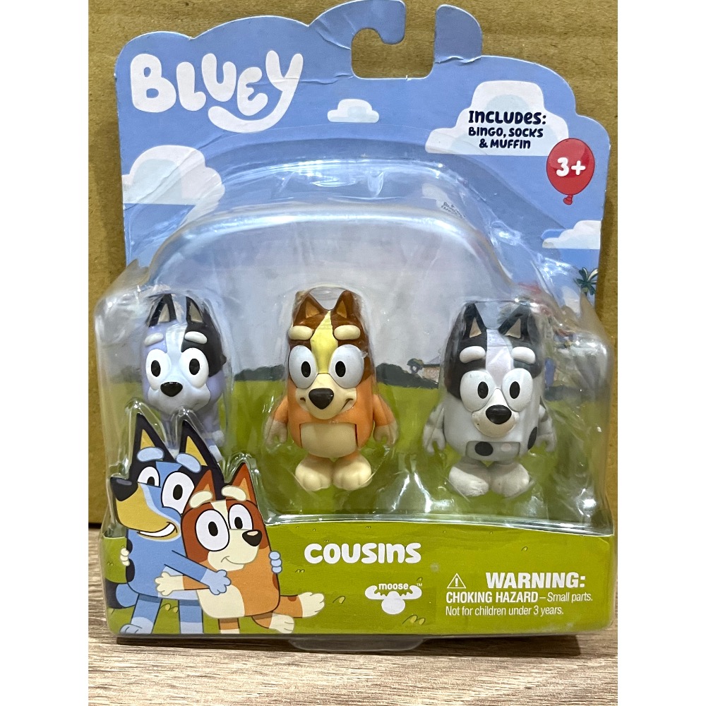 正版公司貨 「盒損出清」妙妙犬布麗 Bluey 人偶組 睡覺時間 親戚來訪 泳池時光-規格圖1