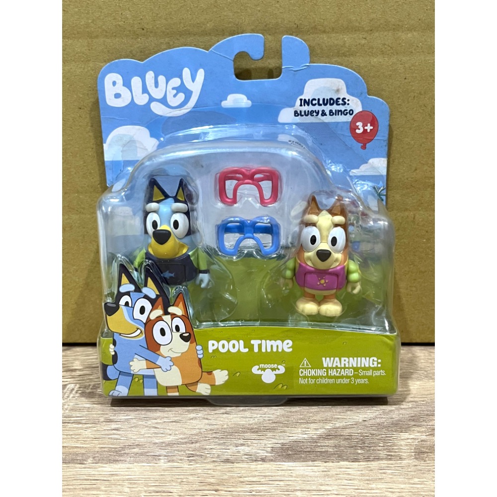正版公司貨 「盒損出清」妙妙犬布麗 Bluey 人偶組 睡覺時間 親戚來訪 泳池時光-規格圖1