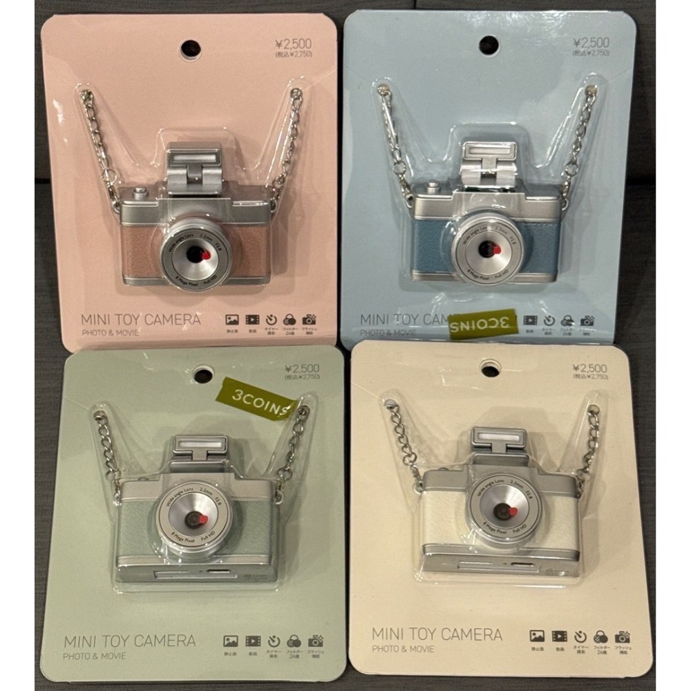 {在台現貨} 日本 3COINS 迷你相機 支援MicroSD卡 拍照錄影 Threads爆紅小物 交換禮物-細節圖2