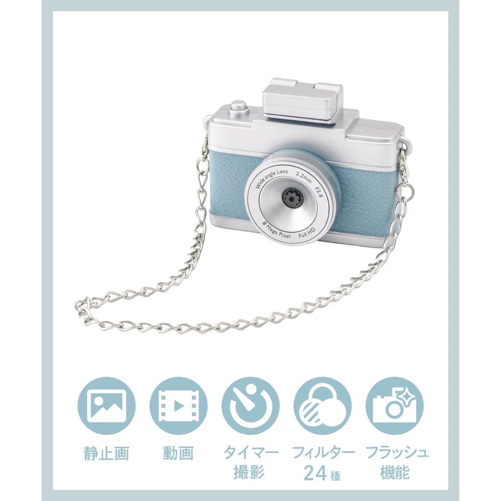 {在台現貨} 日本 3COINS 迷你相機 支援MicroSD卡 拍照錄影 Threads爆紅小物 交換禮物-規格圖2