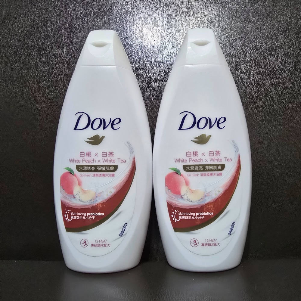 🐾全新現貨🐾 多芬 Dove 白桃×白茶 清爽柔膚沐浴露 200g 台灣公司貨 水潤透亮 彈潤肌膚 清潔-細節圖2