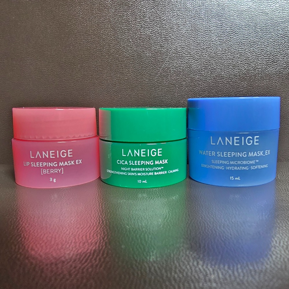 🐾台灣公司貨🐾 蘭芝 睡美人晚安唇膜 甜梅 超能亮睡美人晚安面膜 超修護睡美人晚安面膜 甜梅 小樣 台灣公司貨-細節圖2