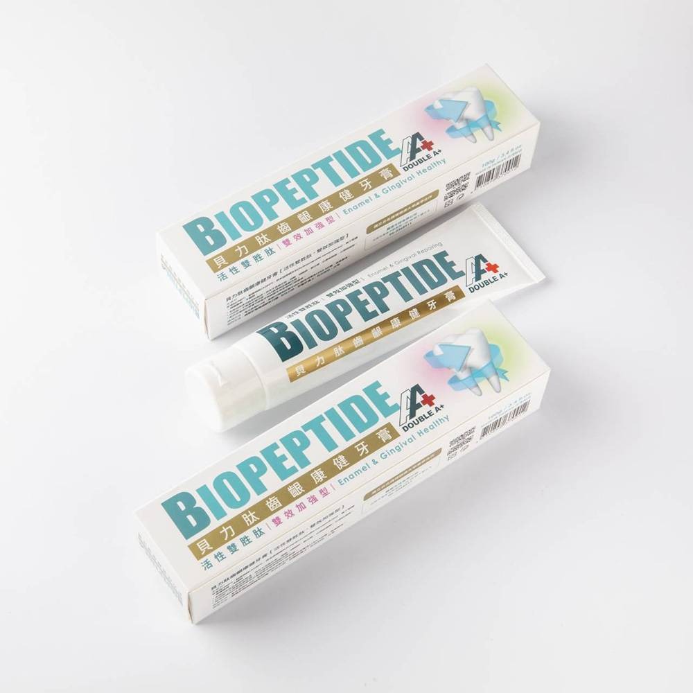 BIOPEPTIDE【貝力肽齒齦康健牙膏】(100g/條) 活性雙胜肽 雙效加強型 專業護理牙膏-細節圖3