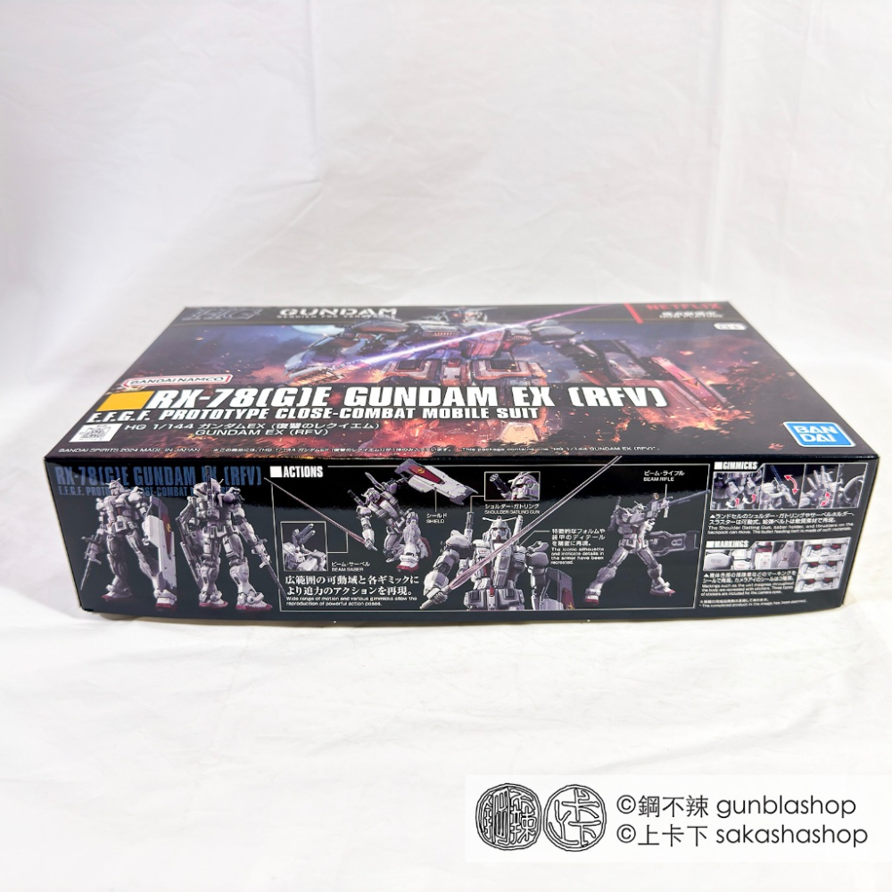 萬代 BANDAI HGUC 1/144 #255 鋼彈EX 復仇的安魂曲 Netflix 鋼不辣商舖-細節圖4