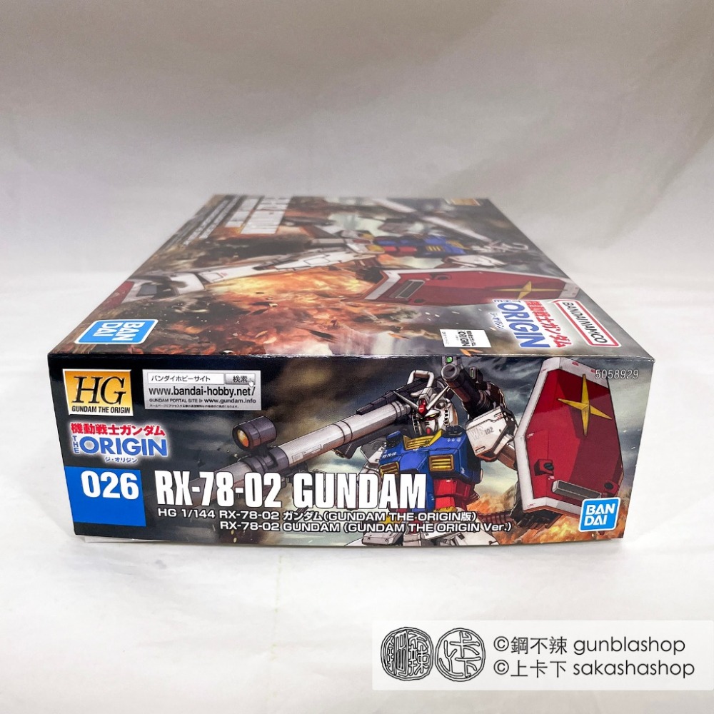 鋼不辣商舖 現貨 萬代 HG 1/144 #026 RX-78-02 GUNDAM 初鋼 ORIGIN版 初代鋼彈-細節圖2