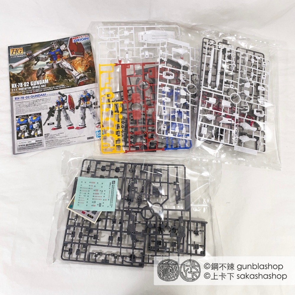 鋼不辣商舖 現貨 萬代 HG 1/144 #026 RX-78-02 GUNDAM 初鋼 ORIGIN版 初代鋼彈-細節圖9