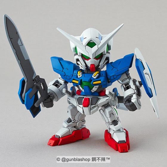 鋼不辣商舖 現貨 BANDAI SD鋼彈 EX-STANDARD 003 能天使鋼彈 EXIA GN-001 組裝模型-細節圖6
