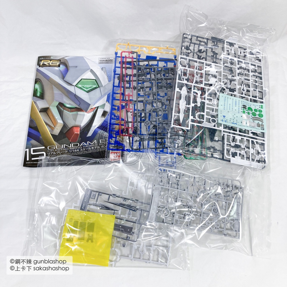 鋼不辣商舖 現貨 BANDAI 萬代 RG 1/144 #15 GN-001 能天使鋼彈 GUNDAM EXIA-細節圖9