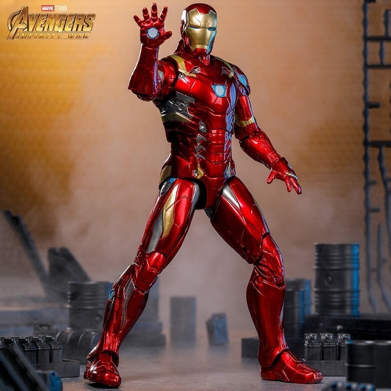 台灣現貨👍 中動 鋼鐵人 MK46 全身關節可動7吋17公分模型公仔、漫威授權 復仇者聯盟 支架版-細節圖4