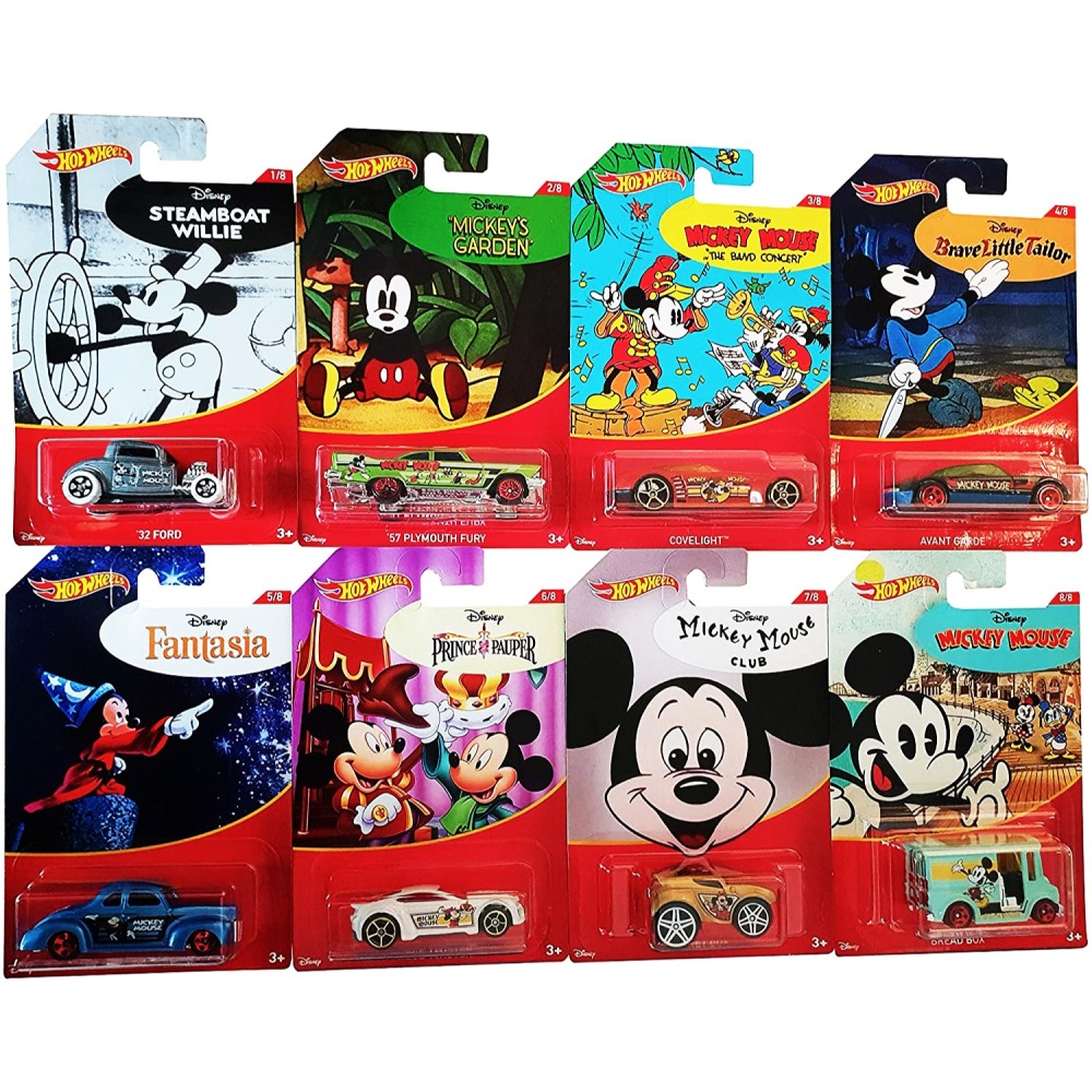 台灣現貨👍 Mattel 美泰兒 Hot wheels 風火輪 迪士尼  米奇聯名 合金小汽車 米奇花園款-細節圖2