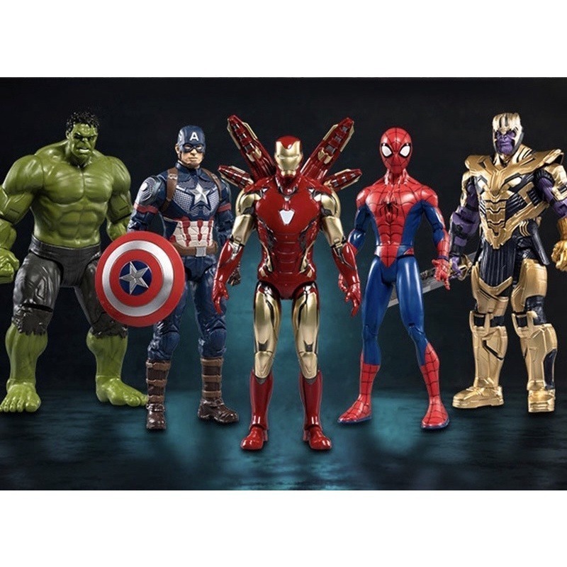 台灣現貨👍 14吋關節可動模型公仔 中動玩具 漫威授權-蜘蛛人 鋼鐵蜘蛛人高約36公分（漫威大型擺件裝飾品）-細節圖3