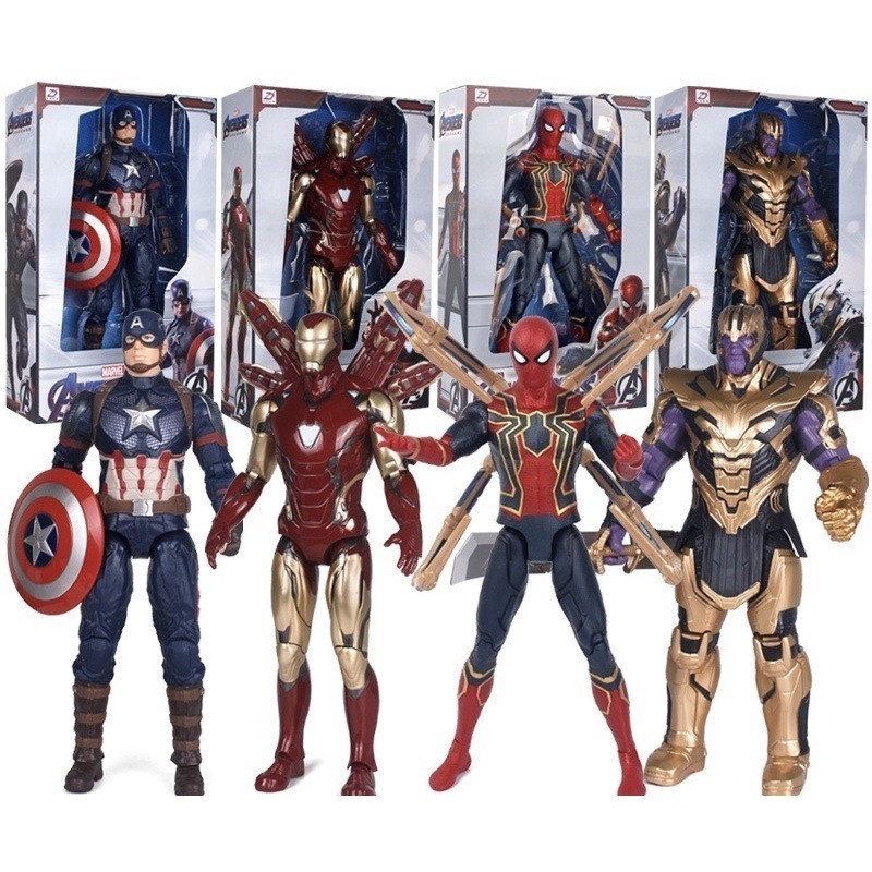 台灣現貨👍 14吋關節可動模型公仔 中動玩具 漫威授權-蜘蛛人 鋼鐵蜘蛛人高約36公分（漫威大型擺件裝飾品）-細節圖5