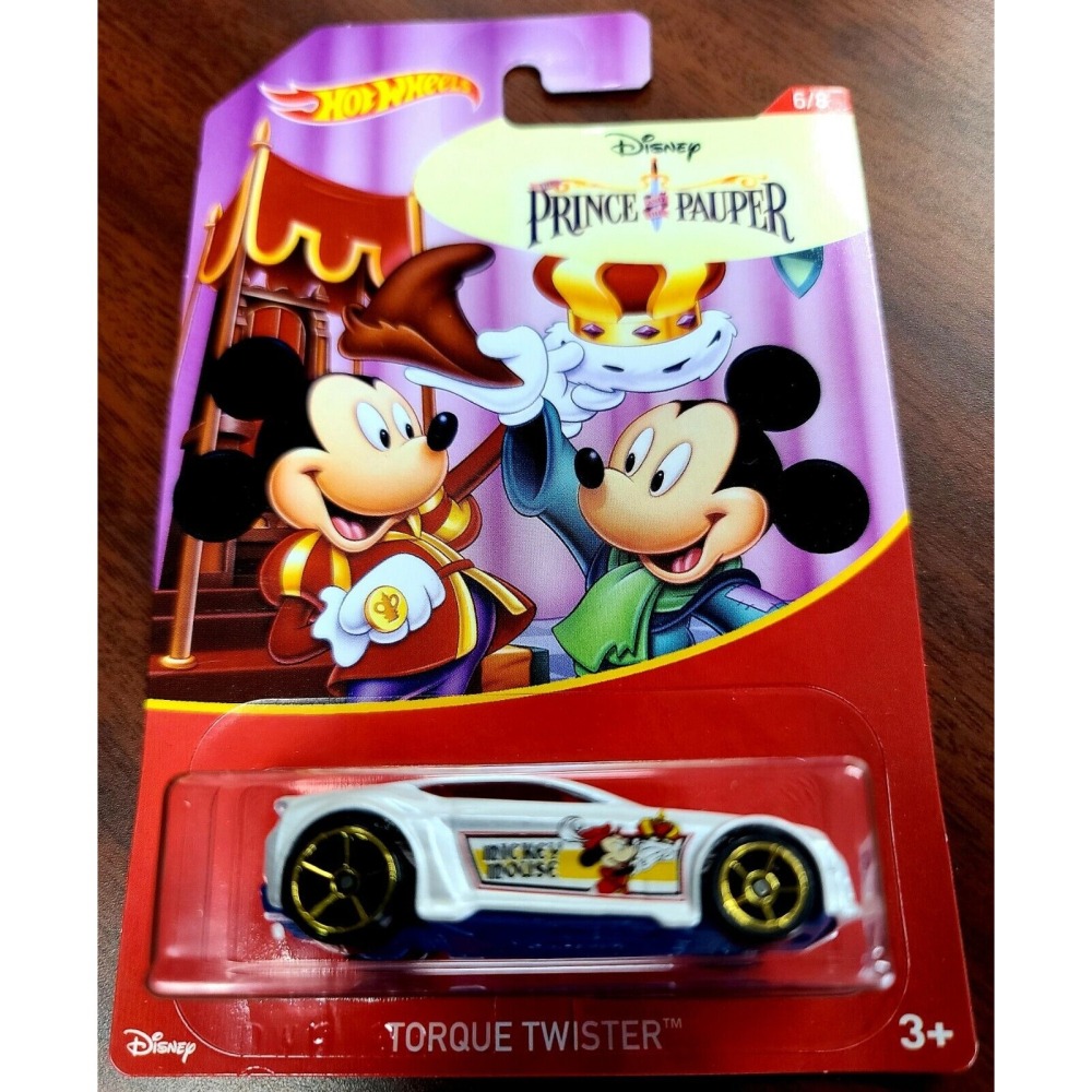 台灣現貨👍 Mattel 美泰兒 Hot wheels 風火輪 迪士尼 米奇聯名 合金小汽車 米奇乞丐王子款-細節圖2