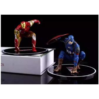 台灣現貨👍漫威公仔 蛋糕裝飾 擺件公仔 蛋糕公仔 慶生派對 玩具擺件 鋼鐵人(無盒袋裝)-細節圖4