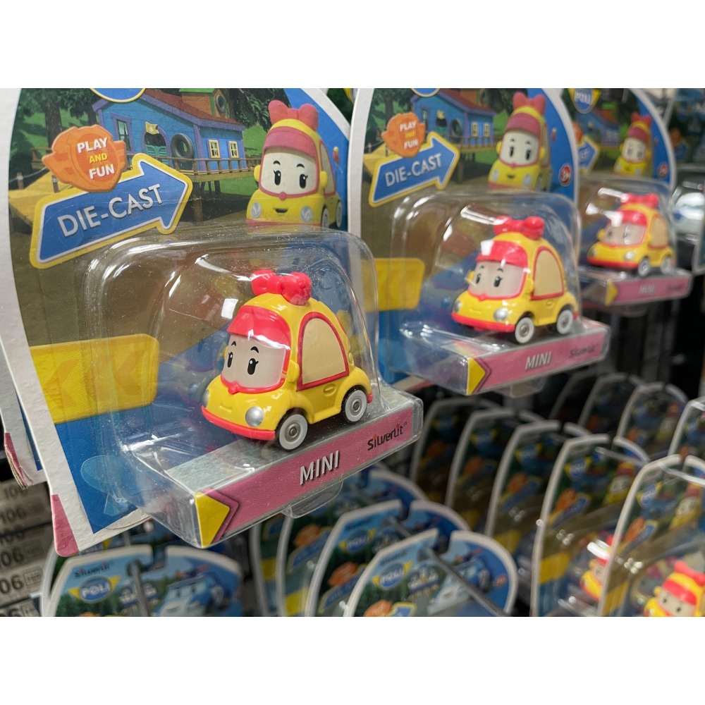 台灣現貨👍波力救援小英雄 -米妮 甲蟲車 吊卡  波力 波利玩具車 波力小汽車 波利合金車-細節圖4