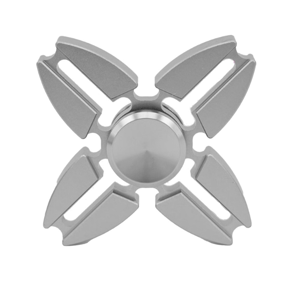 👍現貨-開立發票 鋁合金指尖陀螺 手裏劍造型 多種顏色 暗夜黑 -精美鋁盒裝-黑色-細節圖2