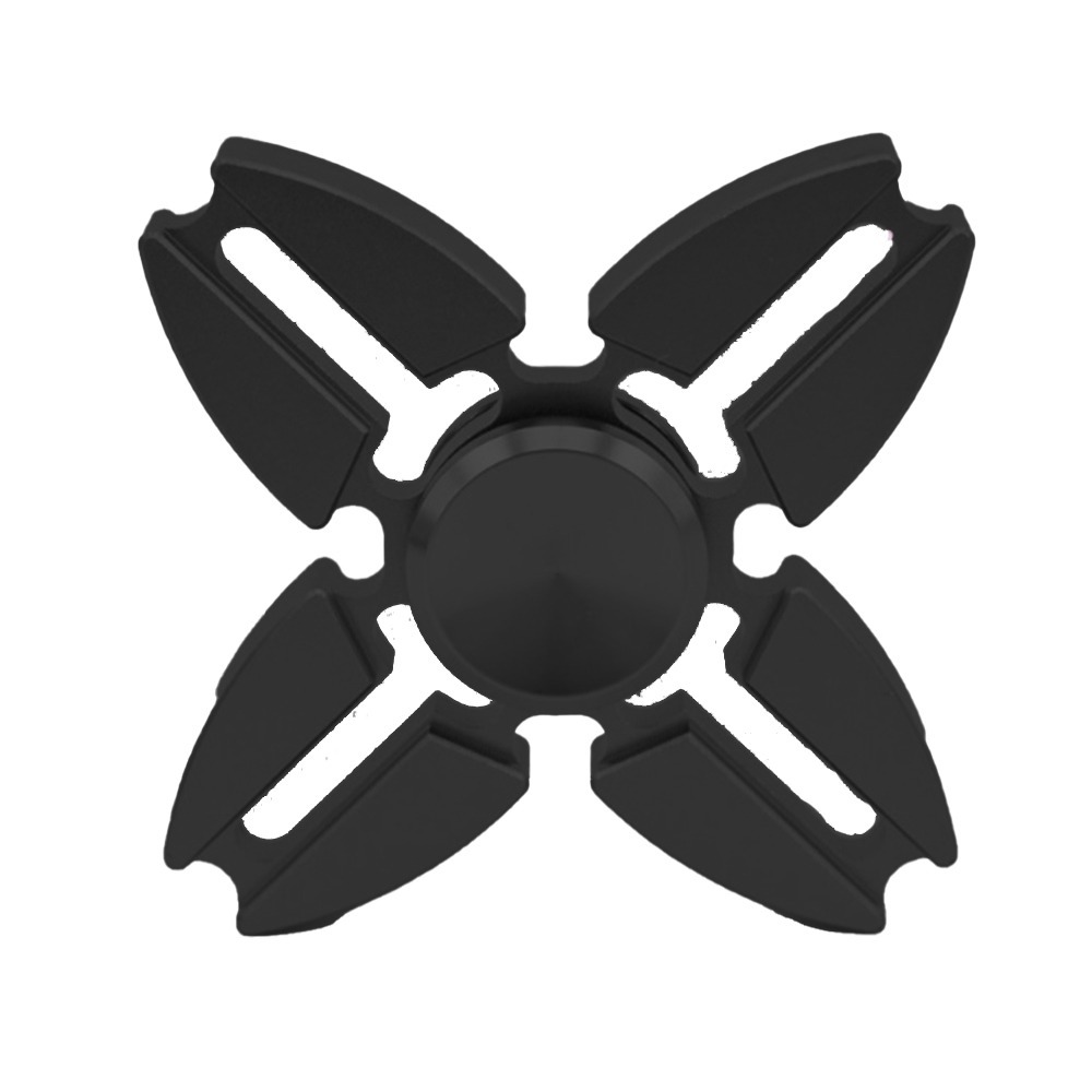 👍現貨-開立發票 鋁合金指尖陀螺 手裏劍造型 多種顏色 太空銀 -精美鋁盒裝-銀色-細節圖4