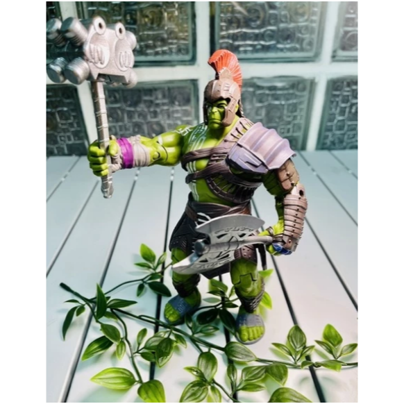 👍台灣出貨 角鬥士浩克 綠巨人（無盒出清特價）角鬥士綠巨人 8吋約20cm可動公仔 雷神索爾3諸神黃昏-細節圖4