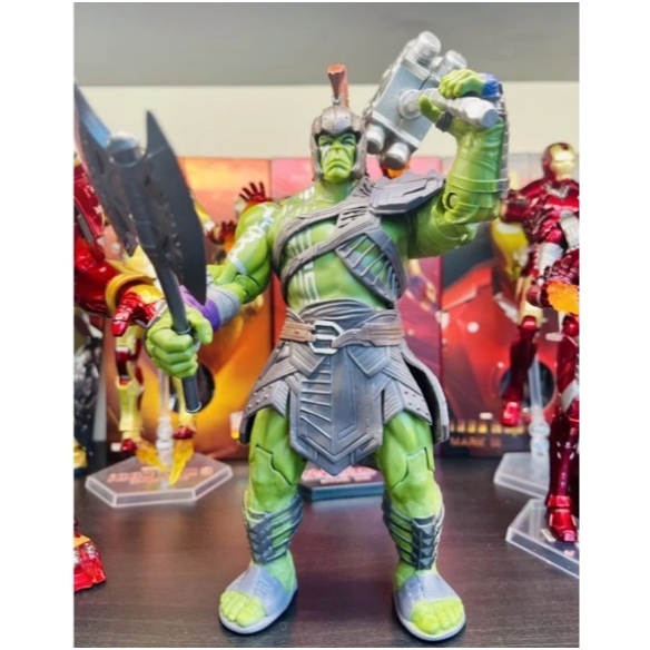 👍台灣出貨 角鬥士浩克 綠巨人（無盒出清特價）角鬥士綠巨人 8吋約20cm可動公仔 雷神索爾3諸神黃昏-細節圖5