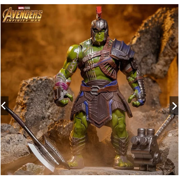 👍台灣出貨 角鬥士浩克 綠巨人（無盒出清特價）角鬥士綠巨人 8吋約20cm可動公仔 雷神索爾3諸神黃昏-細節圖6