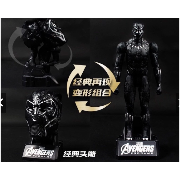 台灣現貨👍漫威公仔 漫威頭雕 黑豹 黑豹公仔 公仔 頭雕 黑豹頭雕 頭雕-細節圖3