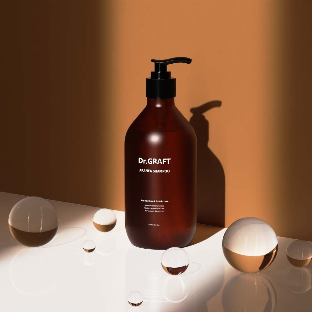 Dr.GRAFT Aranea蜘蛛胜肽密集養髮洗髮精500ML+蜘蛛胜肽深層修護護髮素200ML｜染燙髮修護-細節圖2