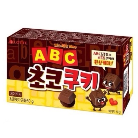 （小資嘴饞所）韓國 LOTTE 樂天 字母香草風味可可餅乾 43公克/盒-規格圖3