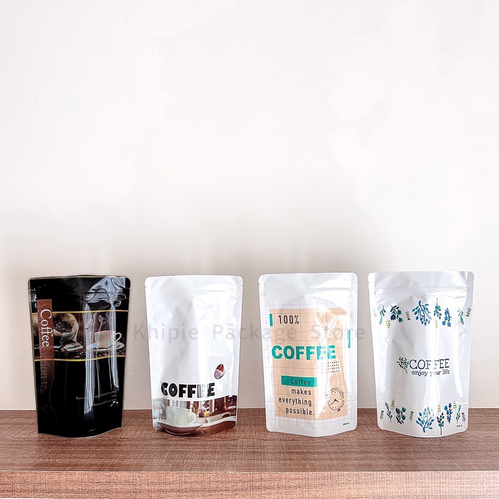【 Khipie 】咖啡氣閥印刷夾鏈立袋-含氣閥 半磅 10入 鋁箔 夾立袋 咖啡立袋 咖啡袋 透氣袋 呼吸袋 咖啡包裝-細節圖3