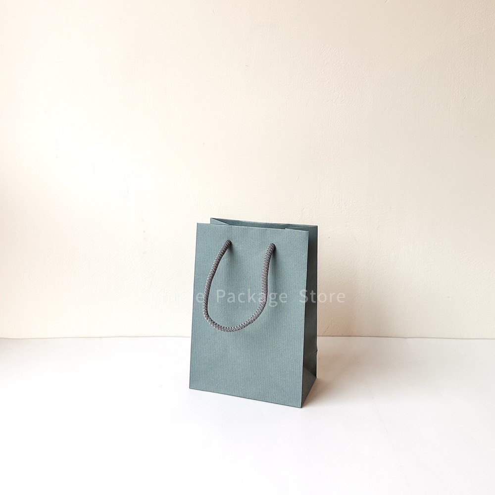 【 Khipie 】8K棉繩提袋 奶茶色 莫蘭迪粉 藍 手提紙袋 牛皮提袋 甜點紙袋 咖啡紙袋 立體紙袋 包裝袋 禮品袋-細節圖6