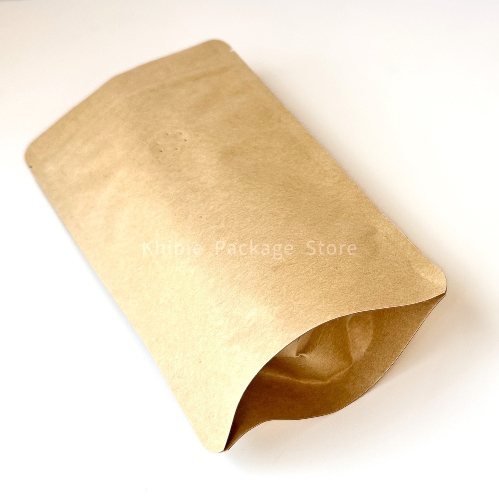 【 Khipie 】咖啡氣閥夾鏈立袋 10/50入 牛皮 鋁箔 夾立袋 咖啡立袋 咖啡袋 茶葉 茶包 透氣袋 呼吸袋-細節圖5