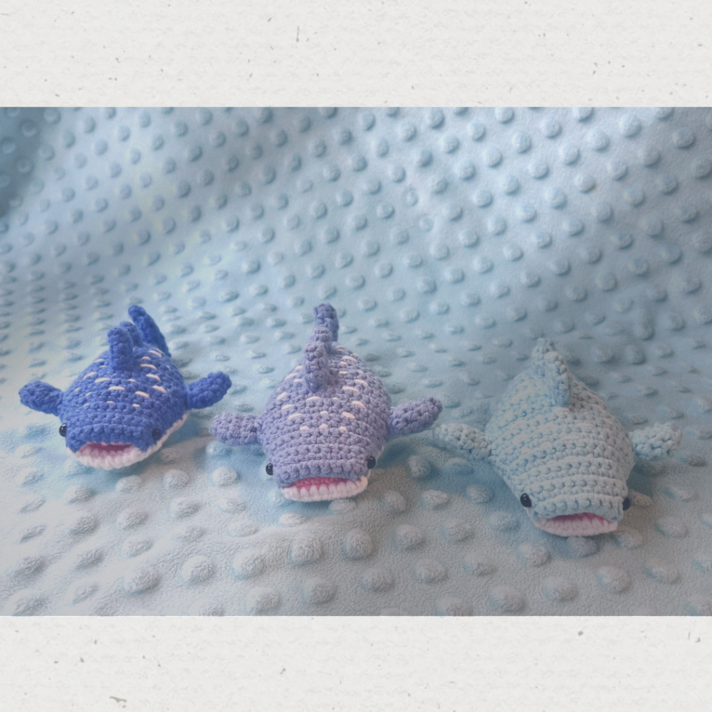 🦈💙海洋系列—豆腐鯊吊飾（款式：三色）-細節圖2