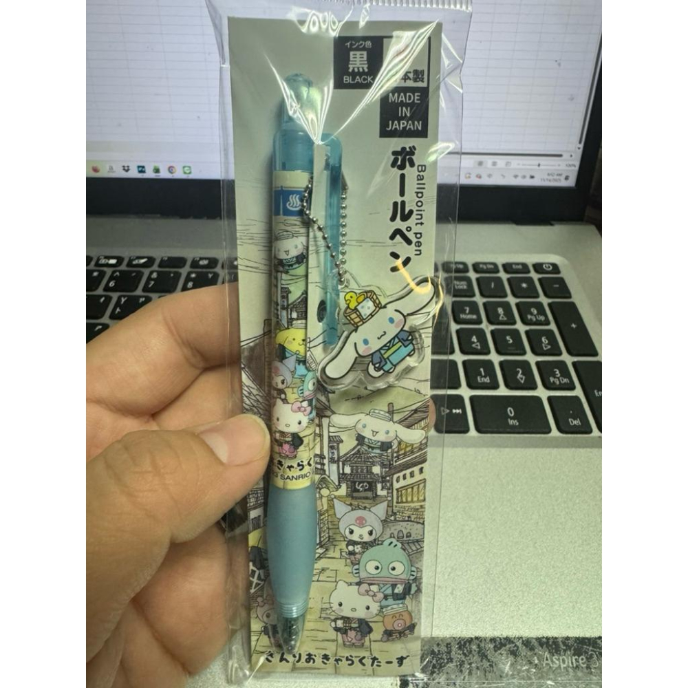 📌《日版限定》三麗鷗溫泉系列吊飾原子筆/MADE IN JAPAN-細節圖2