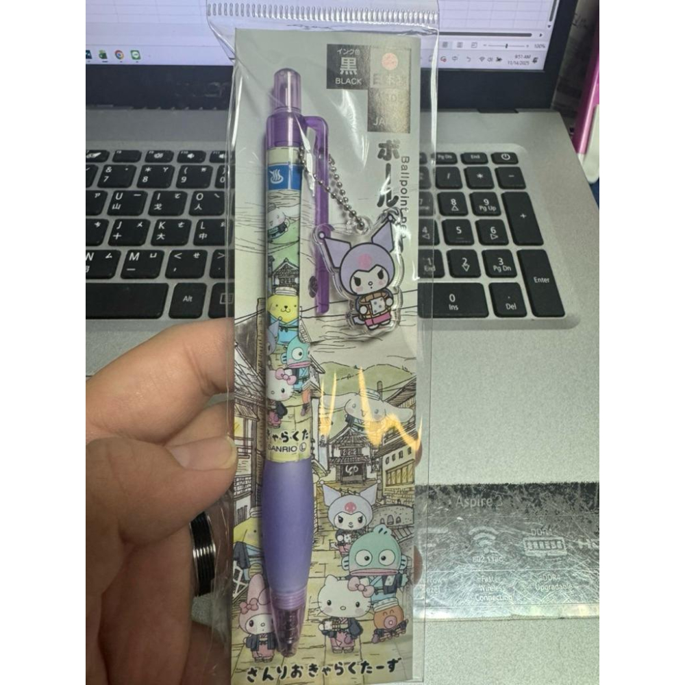📌《日版限定》三麗鷗溫泉系列吊飾原子筆/MADE IN JAPAN-細節圖4