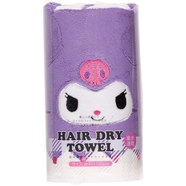 三麗鷗 HELLO KITTY / KUROMI 吸濕速乾乾髮巾-細節圖8