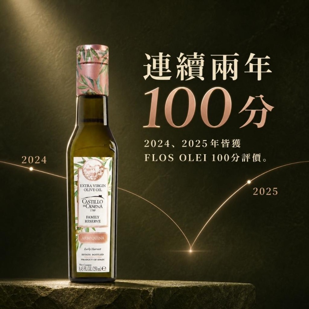 卡內納城堡西班牙阿貝金納特級初榨橄欖油250ml 橄欖油 初榨橄欖油 初榨冷壓橄欖油-細節圖6